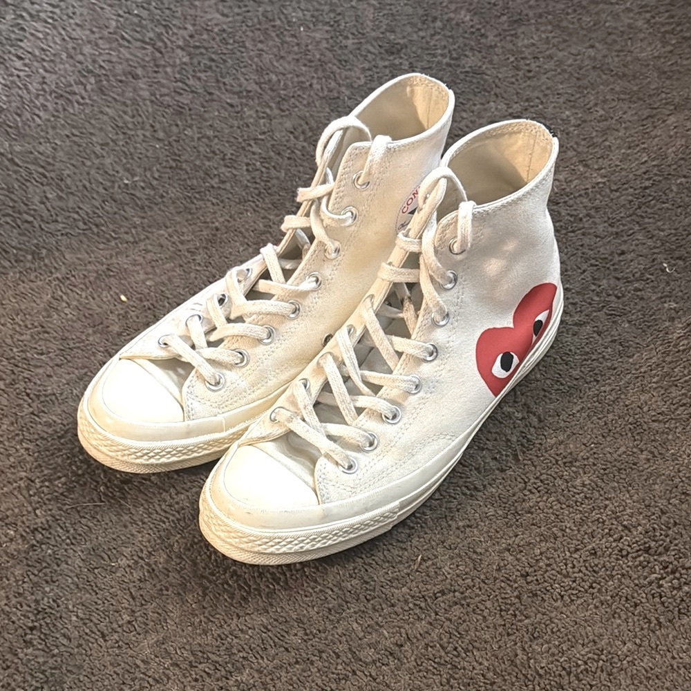 Comme des Garçons Play x Converse Unisex Chuck 70 High-Top Sneakers